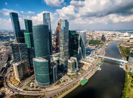 Фреска Москва Сити с высоты