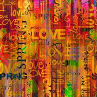 Фреска Любовь абстракт