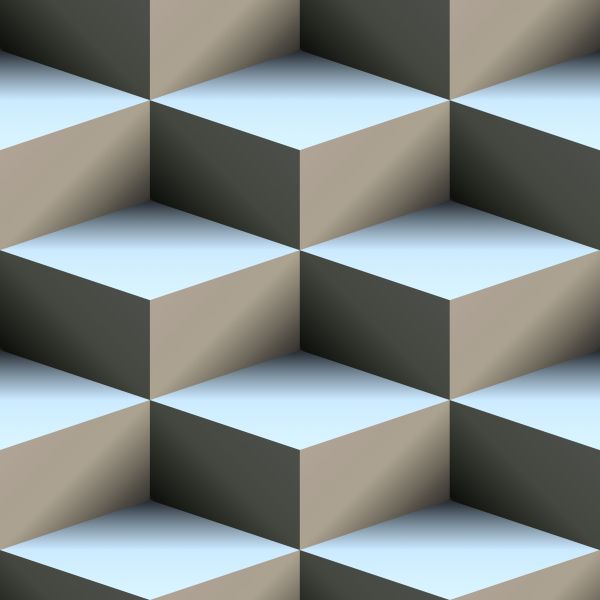 Фреска 3D графика кубы