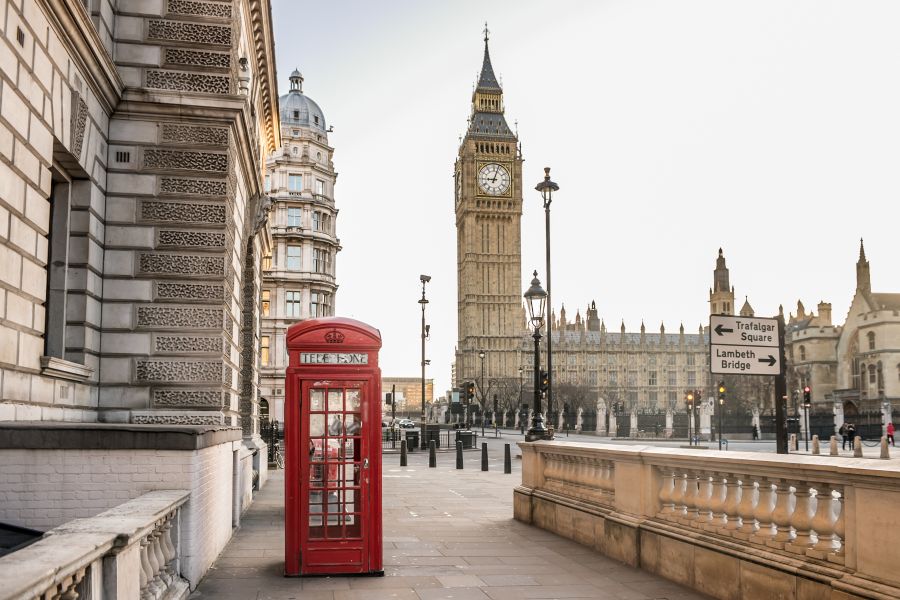 Картина на холсте панорама лондона, арт hd1333701