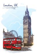 Фреска панорама лондона рисунок