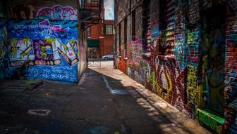 Фреска уличное графити