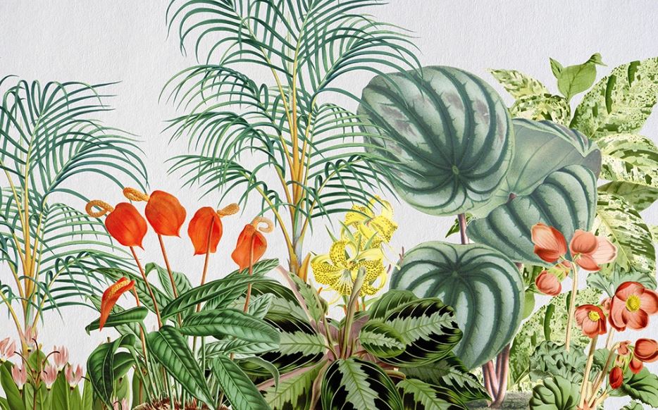 Фреска Цветущие растения