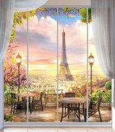Фотообои Вид на Эйфелеву башню в Париже