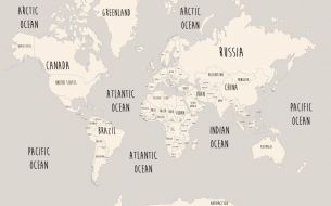 Фреска Карта мира