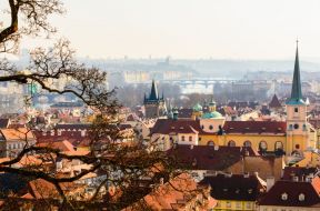 Фреска Прага с высоты
