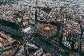 Фотообои Вид сверху на Мадрид