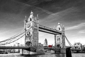 Фреска Чёрно белый мост в Лондоне